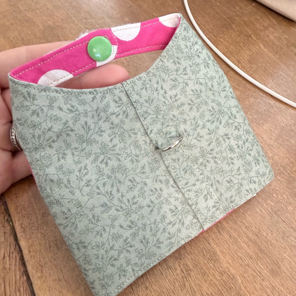 Handmade Pink and Green dog harness- can make to order